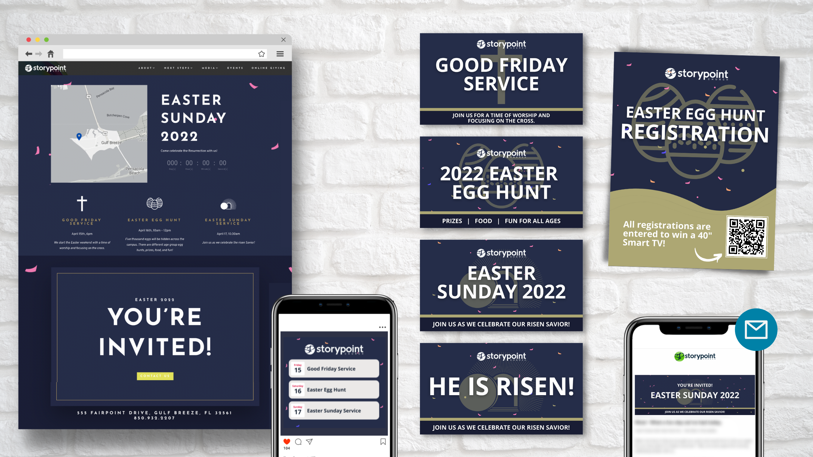 event marketing for church easter campaign