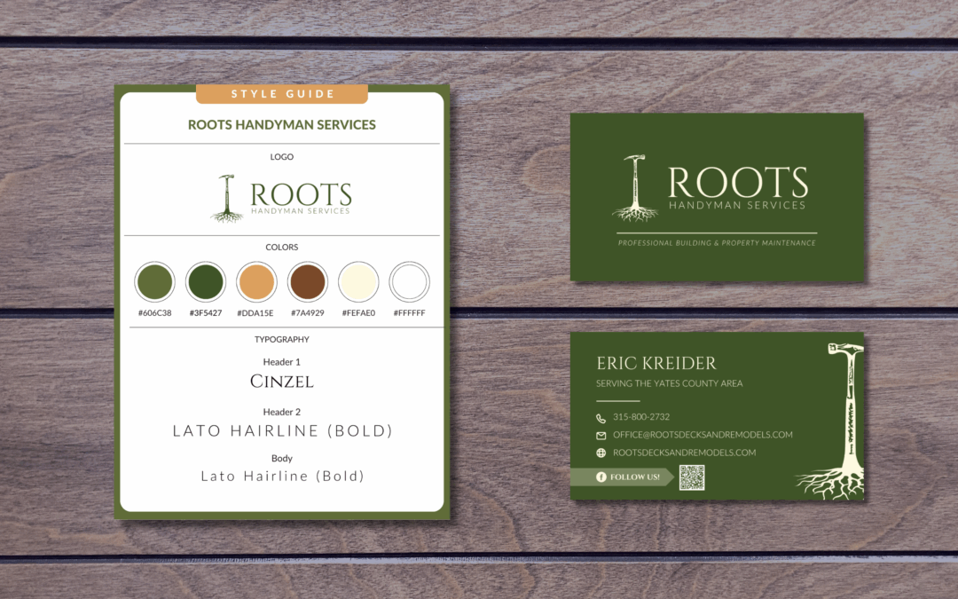 Handyman Business Branding: Logo, Style Guide, & Business Cards