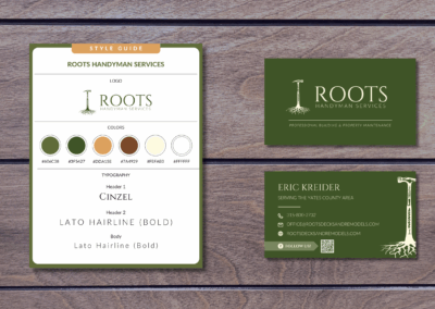 Handyman Business Branding: Logo, Style Guide, & Business Cards